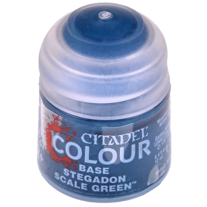 Citadel: Краска Base Stegadon Scale Green (арт. 21-10) - фото 1 - id-p213594745