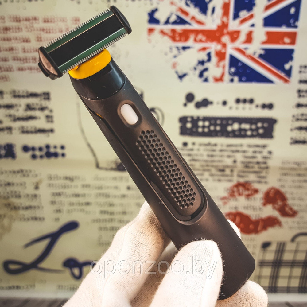 Портативный микро триммер для ухода за бородой и усами Micro trimmer (3 насадки) - фото 4 - id-p165075171