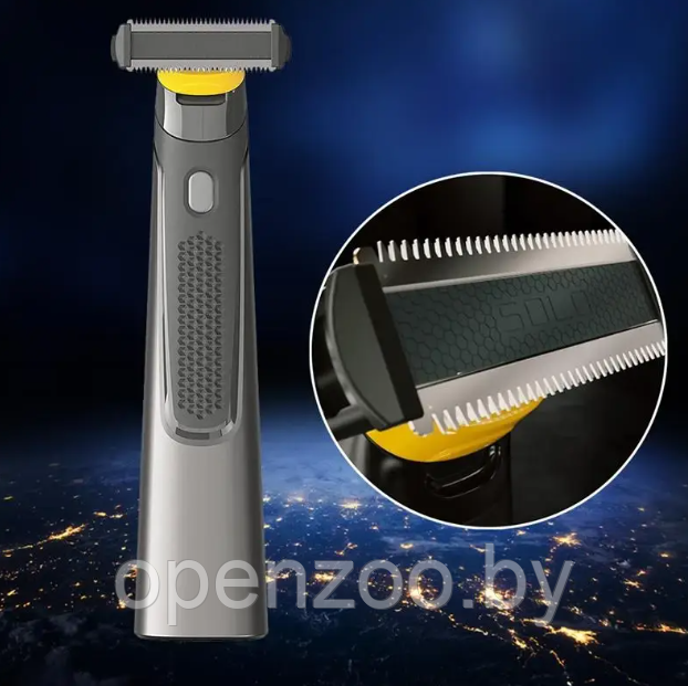 Портативный микро триммер для ухода за бородой и усами Micro trimmer (3 насадки) - фото 7 - id-p165075171