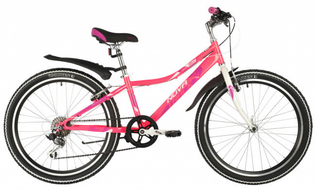 Велосипед Novatrack Alice 24 D Розовый - фото 1 - id-p202036009