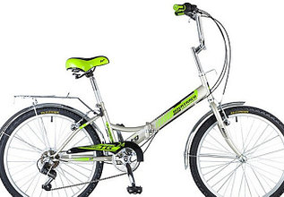 Велосипед Складной Novatrack TG 24 Classic 6 скоростей Зелёный