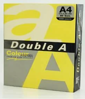 Бумага цветная DOUBLE A, А4, 80 г/м, ярко-желтый (Lemon), 500 листов