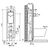Инсталляция для унитазов OLI QUADRA механическая. Узкая - 30 см, фото 2