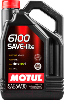Моторное масло Motul 6100 Save-lite 5W30 / 107957 - фото 1 - id-p213630932