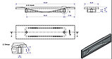 Ручка раздвижная SYSTEM SY4340 096 мм CBM матовый хром, 1 шт, фото 2