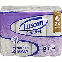 Бумага туалетная Luscan Comfort 2сл бел 100%цел втул 20,04м 167л 24шт/уп