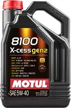 Моторное масло Motul 8100 X-cess Gen2 5W40 / 109776