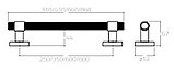 Ручка-скоба SYSTEM PH9630 350/410мм BB матовое золото, фото 2