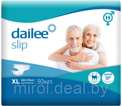 Подгузники для взрослых Dailee Super X-Large - фото 1 - id-p213662862