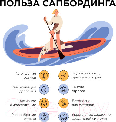 SUP-борд HIPER Boat Mini 0001 - фото 7 - id-p213663049