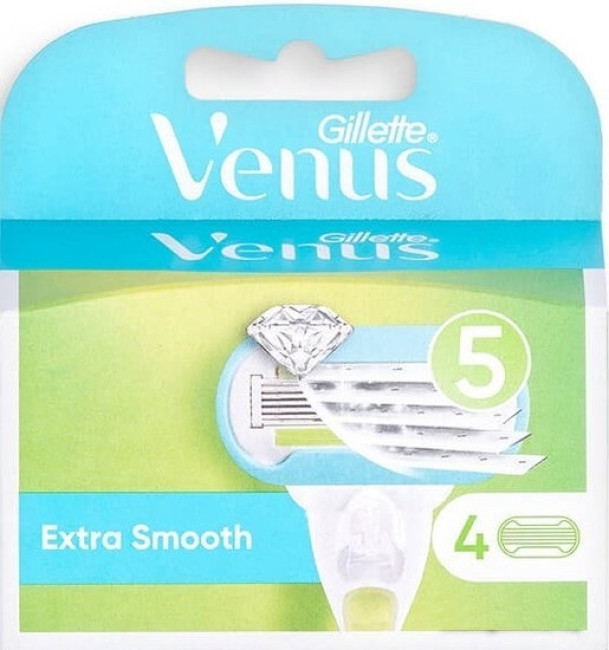 Сменные кассеты для бритья Gillette Venus Extra Smooth (4 шт) 7702018347629 - фото 1 - id-p202765596