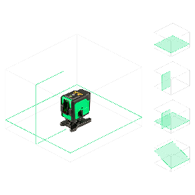 Лазерный уровень AMO LN 360 Green с зеленым лучом