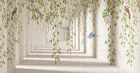 Фотообои бесшовные Citydecor Flower Tunnel 3D 4