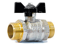 Кран шаровый 1/2" нар.-нар. бабочка PN40, LD