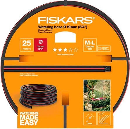Шланг Fiskars 1027100 Q3 (3/4", 25 м) - фото 1 - id-p194259371