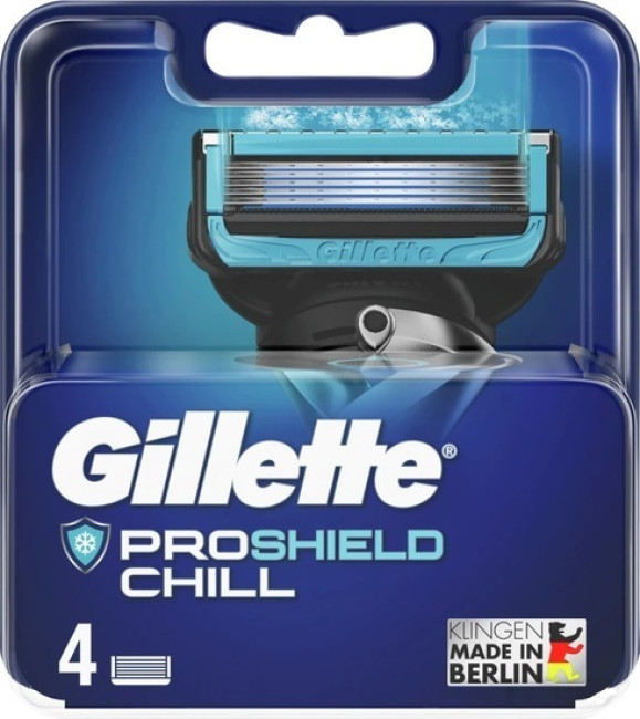 Сменные кассеты для бритья Gillette Fusion5 Proshield Chill (4 шт) - фото 1 - id-p194258665