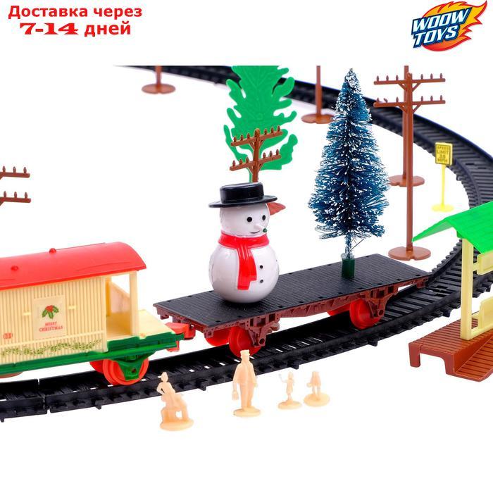 Железная дорога "Посылка от Деда Мороза", работает от батареек - фото 4 - id-p213590258