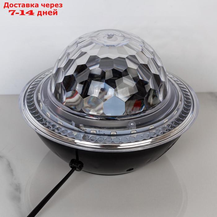 Световой прибор "Хрустальный шар", LED-30-220V, 2 динамика, Bluetooth, ЧЕРНЫЙ - фото 4 - id-p213591344