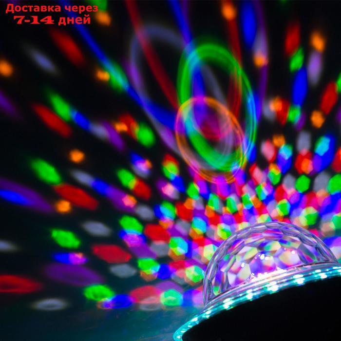 Световой прибор "Хрустальный шар", LED-30-220V, 2 динамика, Bluetooth, ЧЕРНЫЙ - фото 8 - id-p213591344