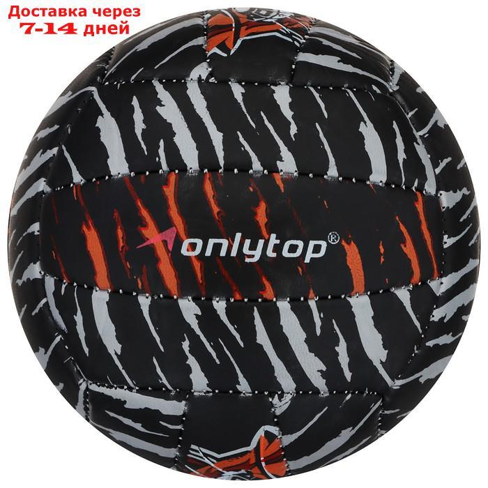 Мяч волейбольный ONLITOP "Тигр", размер 2, 150 г, 2 подслоя, 18 панелей, PVC, бутиловая камера - фото 2 - id-p213591354
