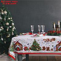 Набор столовый "Новогодняя сказка", скат.145х175см +/-3см с ГМВО, салф.40х40см-8 шт, хл100%