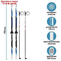 Комплект лыжный БРЕНД ЦСТ Step, 195/155 (+/-5 см), крепление NN75 мм