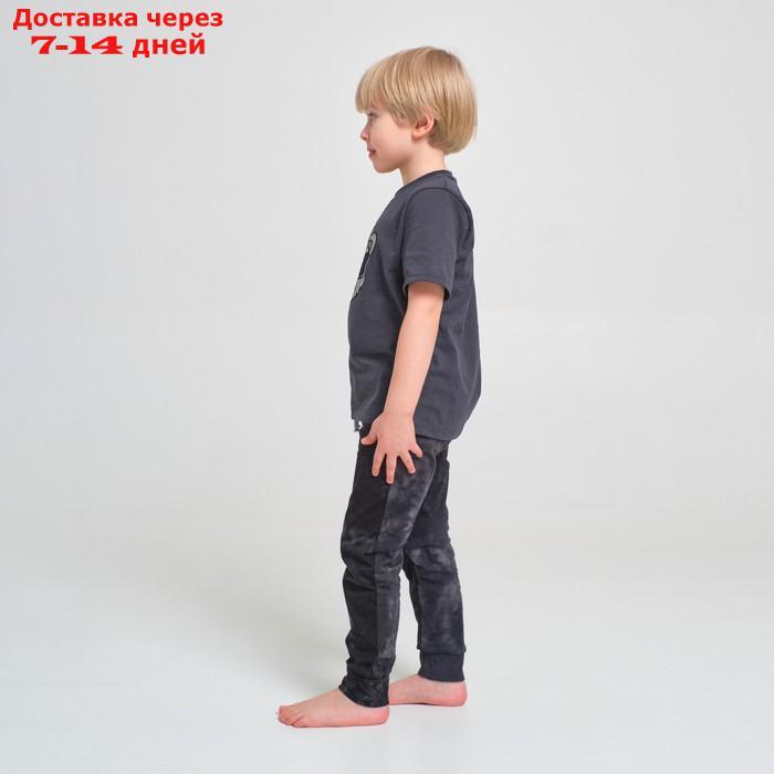 Пижама детская (футболка, брюки) KAFTAN "Trendy" р.32 (110-116), серый - фото 3 - id-p213592482