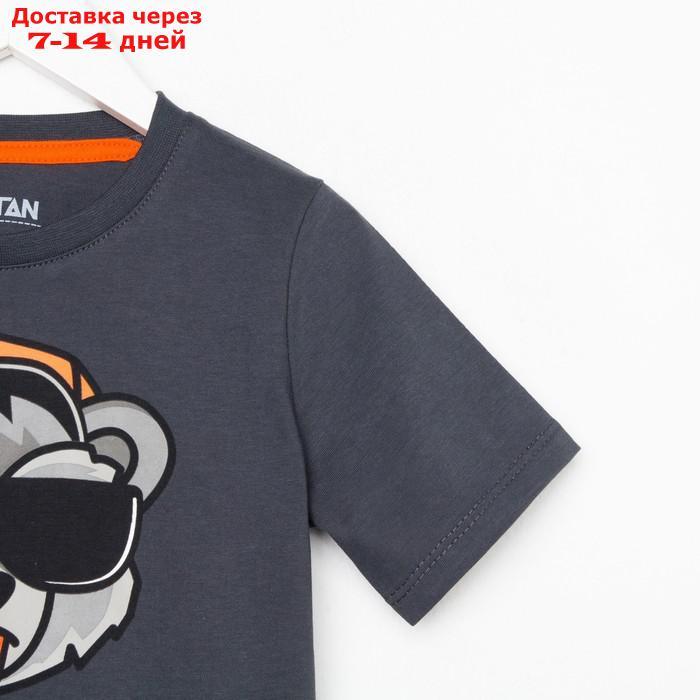 Пижама детская (футболка, брюки) KAFTAN "Trendy" р.32 (110-116), серый - фото 8 - id-p213592482
