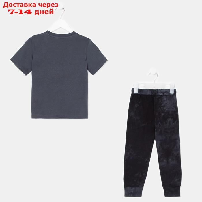 Пижама детская (футболка, брюки) KAFTAN "Trendy" р.32 (110-116), серый - фото 10 - id-p213592482