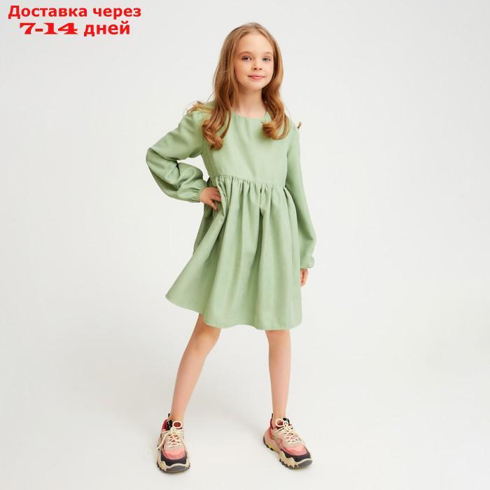 Платье для девочки MINAKU цвет зеленый, р-р 134 - фото 2 - id-p213592500