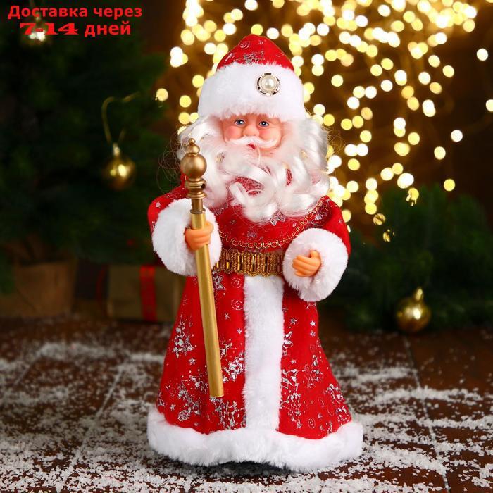 Дед Мороз, в красной шубе и шапке с жемчужинкой - фото 1 - id-p213591815