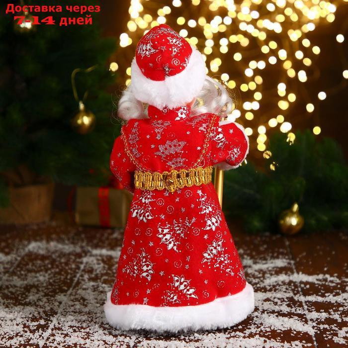 Дед Мороз, в красной шубе и шапке с жемчужинкой - фото 4 - id-p213591815