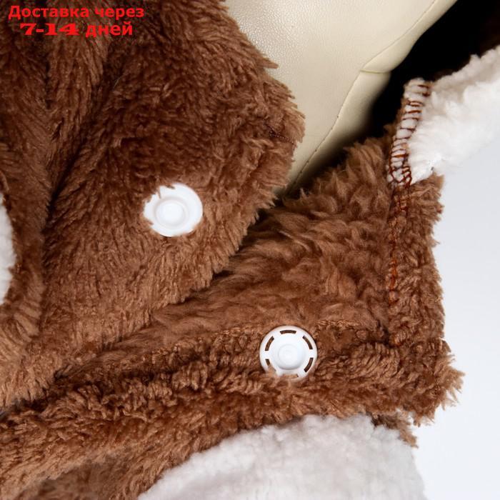 Новогодний костюм "Олень", XS (ДС 16, ОГ 27 см), коричневый - фото 8 - id-p213591907