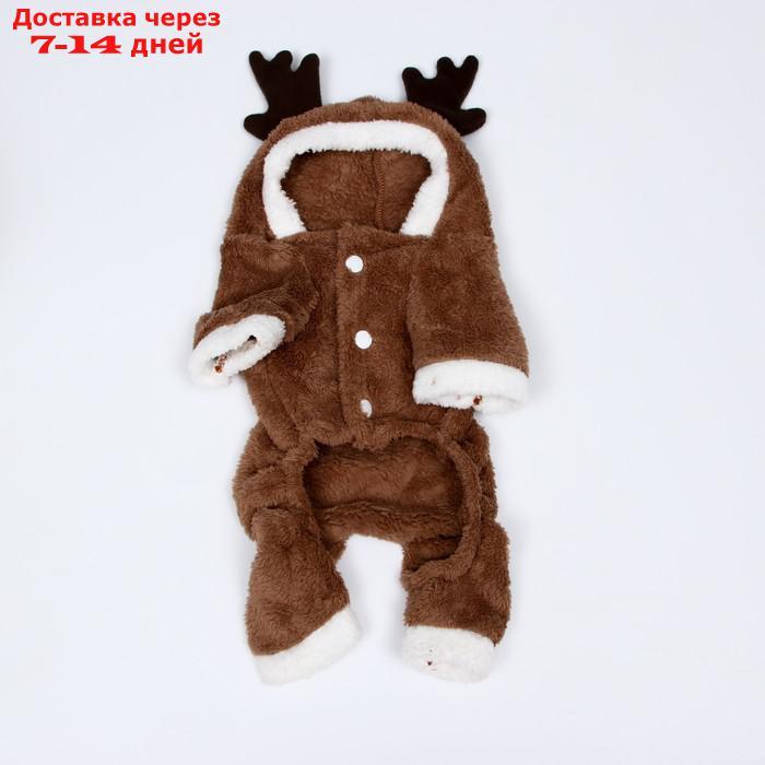 Новогодний костюм "Олень", XXL (ДС 40, ОГ 52 см), коричневый - фото 10 - id-p213591908