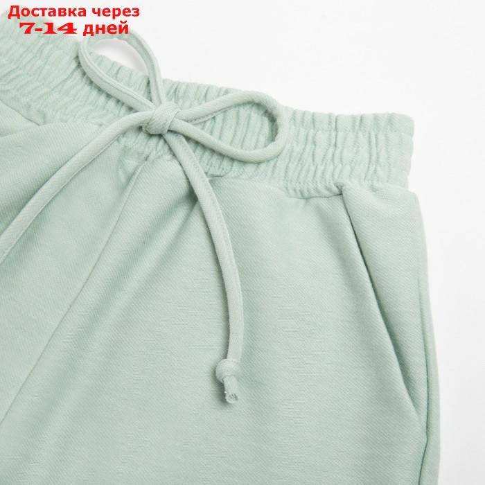 Комлект для девочки (топ, шорты) MINAKU: Casual Collection цвет оливковый, рост 116 - фото 2 - id-p213592882
