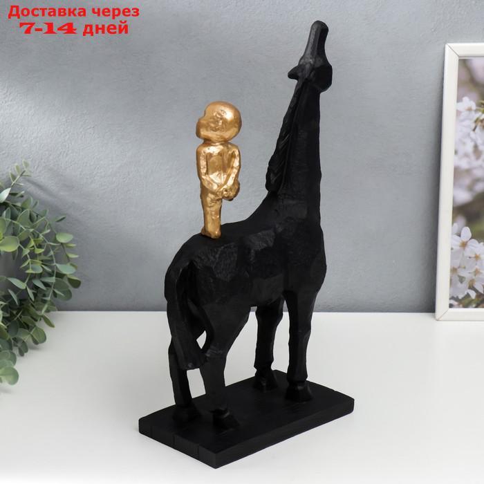 Сувенир полистоун "Малыш на коне" 40х12х28 см - фото 3 - id-p213592982