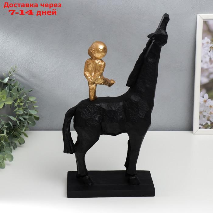 Сувенир полистоун "Малыш на коне" 40х12х28 см - фото 4 - id-p213592982