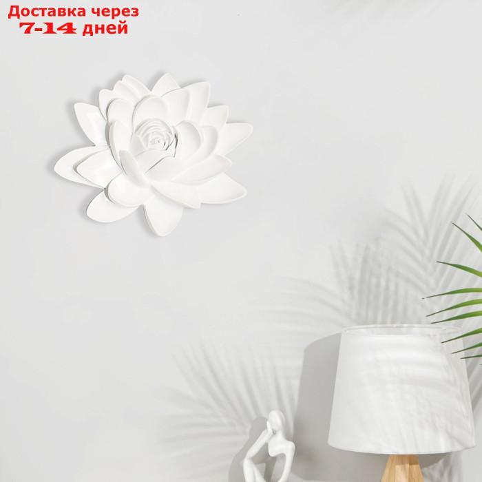 Декор настенный, "Лотос" 15,5 x 18,5 см, белый - фото 2 - id-p213592992