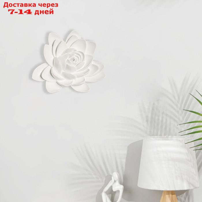 Декор настенный, "Лотос" 14 x 15 см, белый - фото 2 - id-p213593019