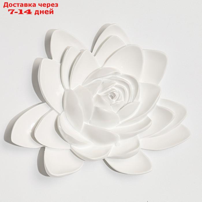 Декор настенный, "Лотос" 14 x 15 см, белый - фото 3 - id-p213593019