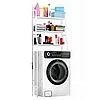 Стеллаж - полка напольная трёхъярусная Washing machine storage rack для ванной комнаты над стиральной машиной, фото 3