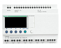 SR3B261JD ZELIO LOGIC ИНТЕЛЛЕКТУАЛЬНОЕ РЕЛЕ МОДУЛЬНОЕ, 16ВХ/10ВЫХ, ПИТАНИЕ =12В