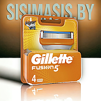 Сменные кассеты для бритья Gillette Fusion, оригинал, 4 шт.