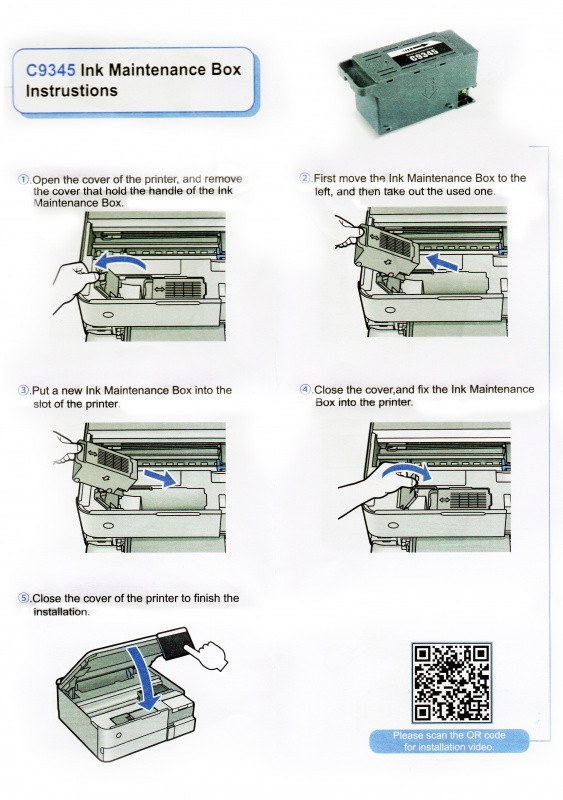 Емкость для отработанных чернил принтера Epson (Памперс C9345) арт. C12C934591 - фото 5 - id-p213688696