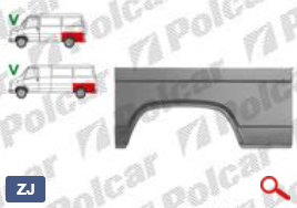 Крыло заднее (правое) для Citroen C25 (280,290)