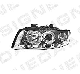 Передняя фара (левая) для Audi A4 (B6)