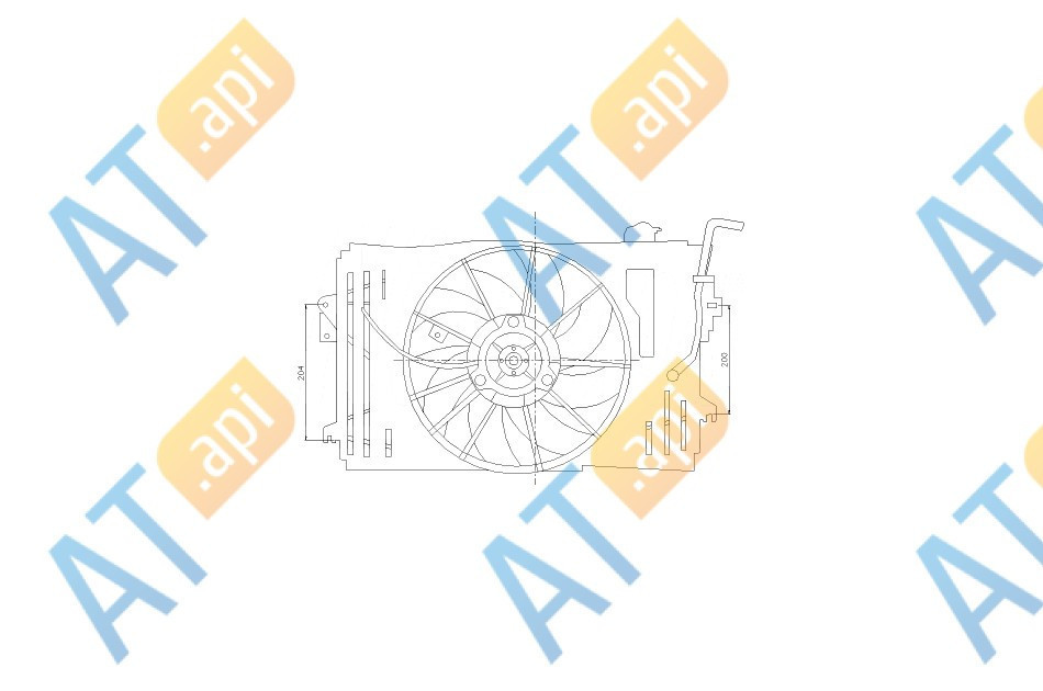 Диффузор радиатора и кондиционера для Toyota Corolla (E12) sedan,wagon - фото 1 - id-p213712639