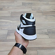 Кроссовки Air Jordan 1 High Black White, фото 4