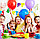 Шар латексный Панч-Болл. Набор из 25 больших цветных шаров "18" (45см), фото 4