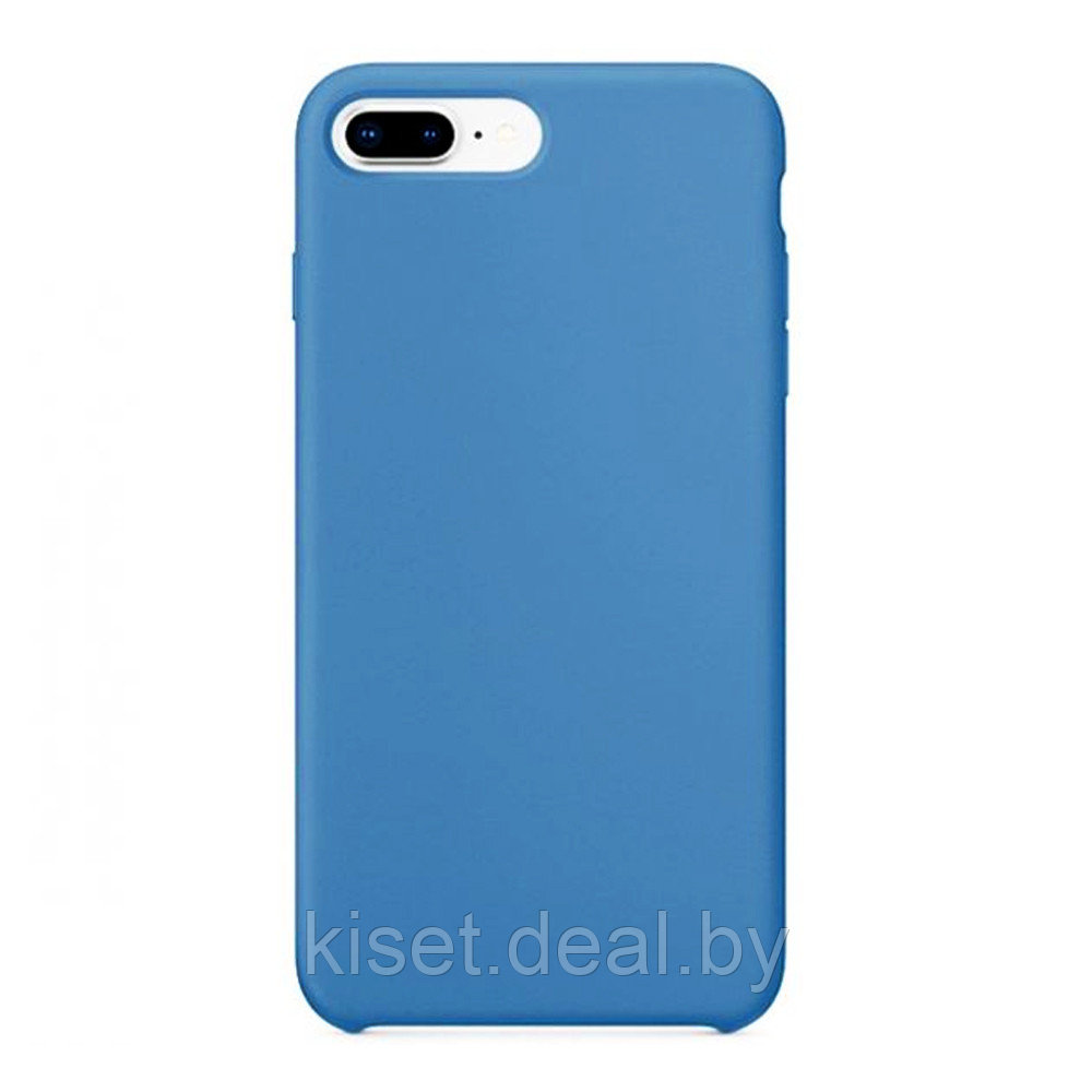 Бампер Silicone Case для iPhone 7 Plus / 8 Plus стальной синий - фото 1 - id-p207990609